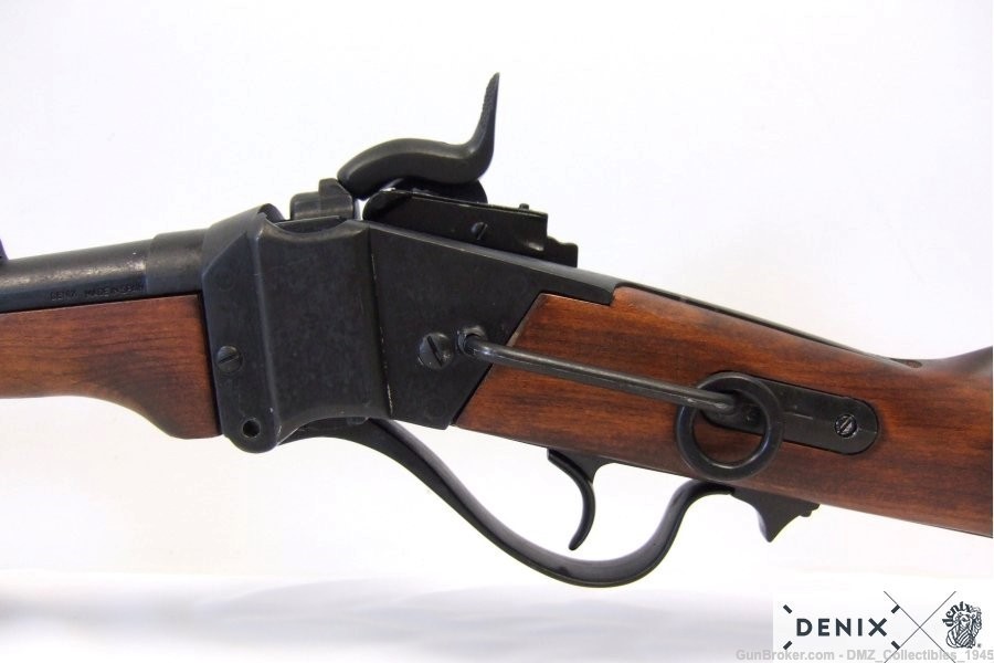 Civil War 1859 Sharps Carbine Black Finish Non Firing Replica Denix-img-7