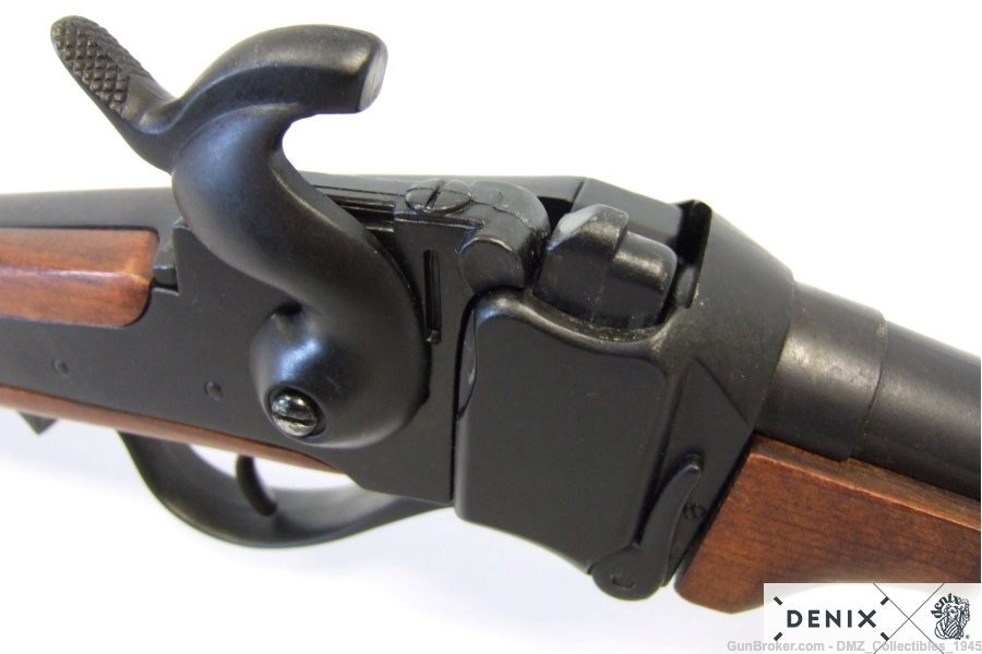 Civil War 1859 Sharps Carbine Black Finish Non Firing Replica Denix-img-8