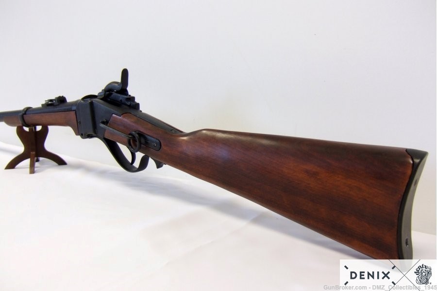 Civil War 1859 Sharps Carbine Black Finish Non Firing Replica Denix-img-5