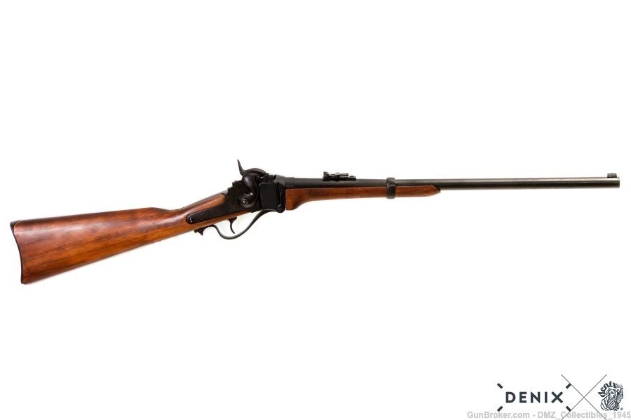 Civil War 1859 Sharps Carbine Black Finish Non Firing Replica Denix-img-0