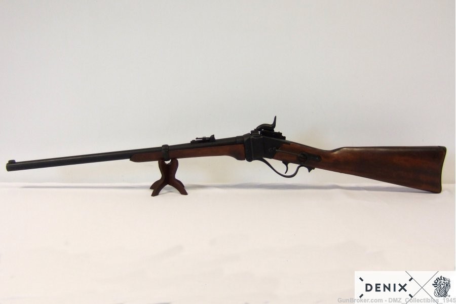 Civil War 1859 Sharps Carbine Black Finish Non Firing Replica Denix-img-4