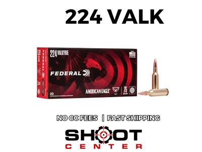 FEDERAL AMERICAN EAGLE 224 VALK 75GR TMJ 20 ROUNDS NoCCFees FAST SHIPPING