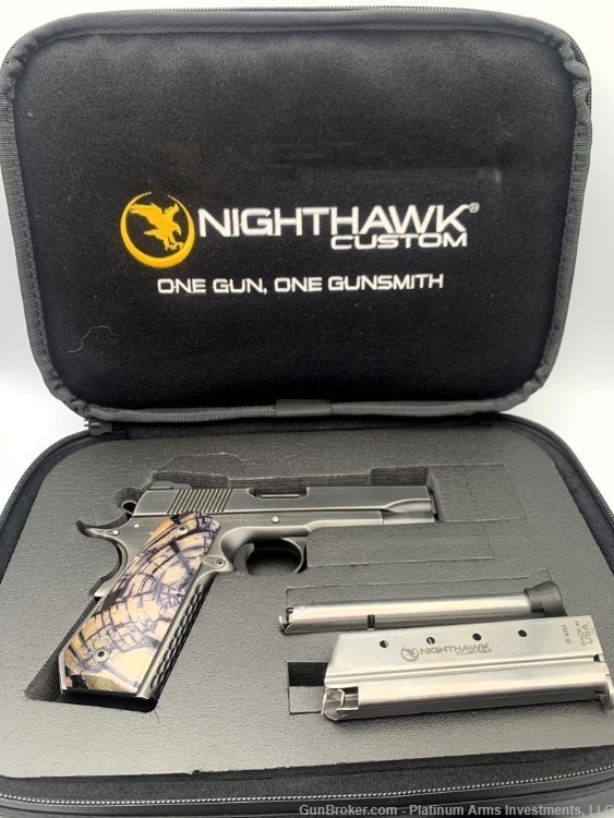Nighthawk Custom Border Special 9mm Mammoth Ivory Grips Bobtail Carry Smoke-img-4