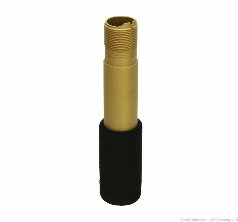 AR15 223 Pistol Buffer Tube with Foam Cerakote GOLD color-img-0