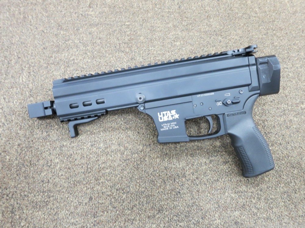UTAS USA UT9-M Mini 9mm 6" 33rd Pistol UT9M-BK6 No Reserve!! -img-1