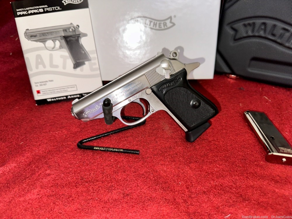 WALTHER PPK 380 3.3'' 6-RD Stainless-James Bond-New-Must Go-Store Closing!-img-1