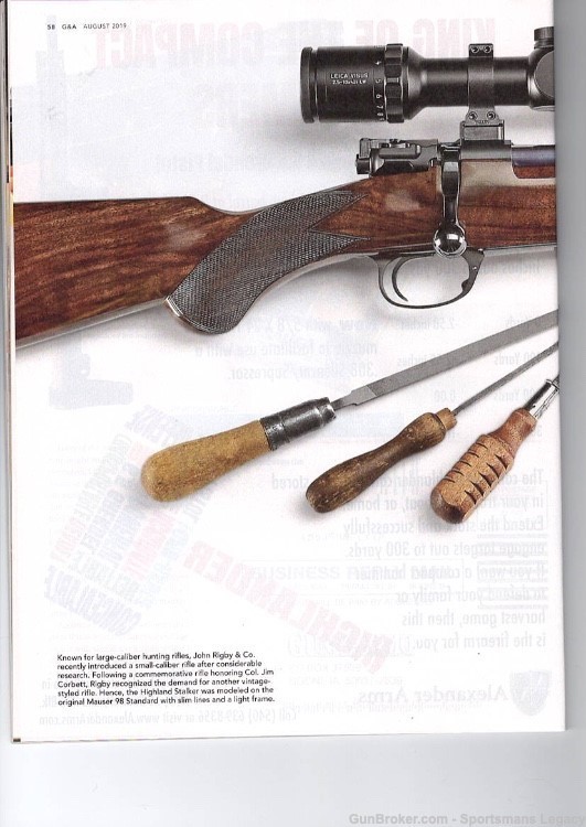 Rigby Highland Stalker .275 Rigby (7x57), featured in Guns & Ammo, layaway-img-17