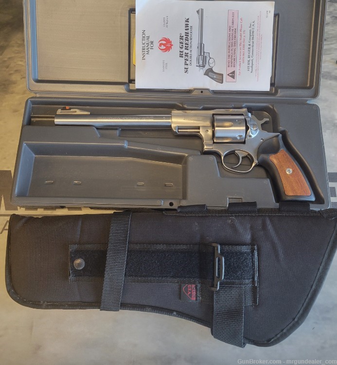 Ruger Super Redhawk 44 Magnum Stainless 05502 1998 9.5" Original Case 44MAG-img-0