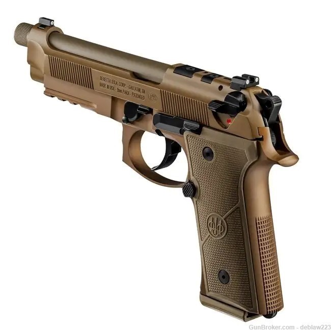 Beretta M9A4 G FDE 9mm Pistol Threaded Full Size LayAway JS92M9A4M15-img-3