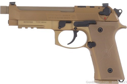 Beretta M9A4 G FDE 9mm Pistol Threaded Full Size LayAway JS92M9A4M15-img-2