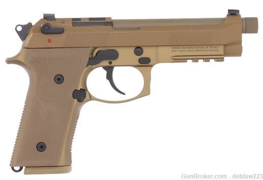 Beretta M9A4 G FDE 9mm Pistol Threaded Full Size LayAway JS92M9A4M15-img-0