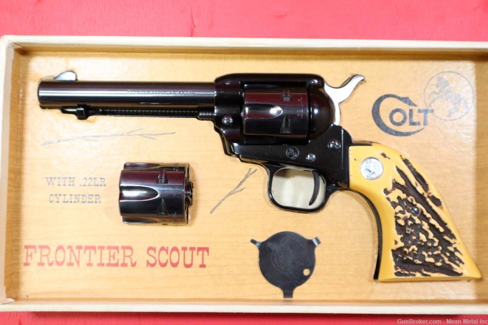 1962 Colt Frontier Scout w/Dual Cyls. 22LR/22Mag w/Box PENNY START no resrv-img-2