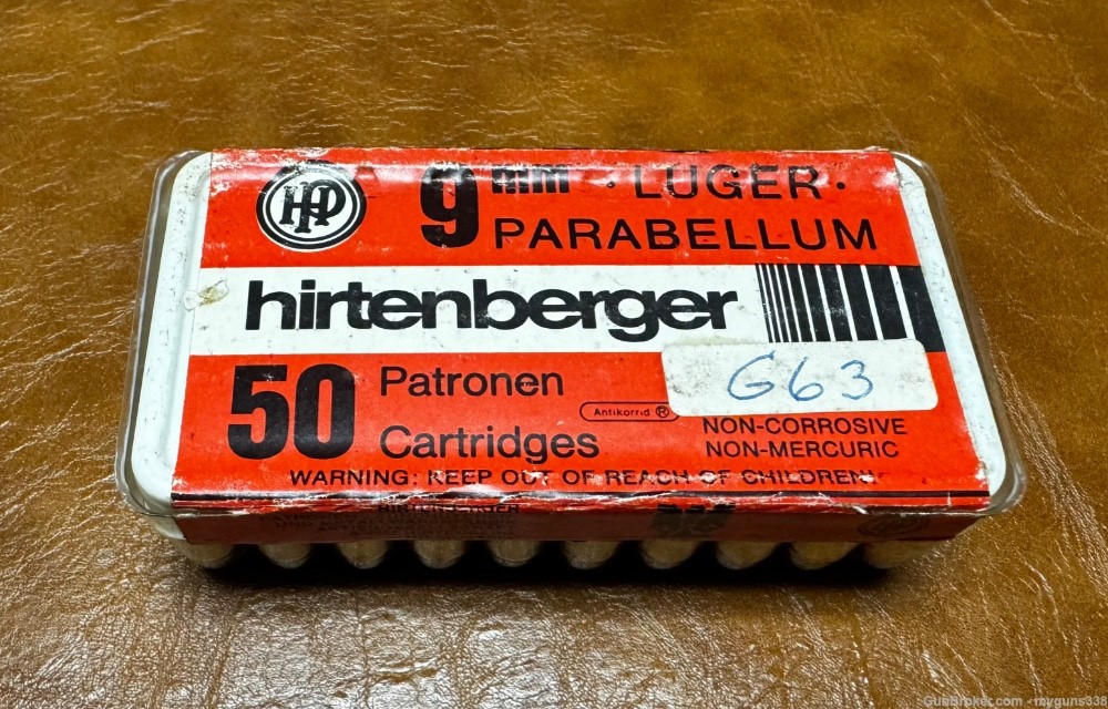 Hirtenberger 9mm Made in Austria Factory Sealed Clear Box! A Rare Find!-img-0