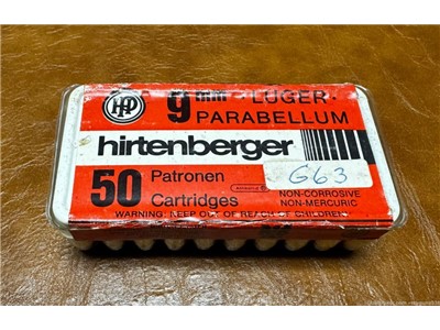 Hirtenberger 9mm Made in Austria Factory Sealed Clear Box! A Rare Find!