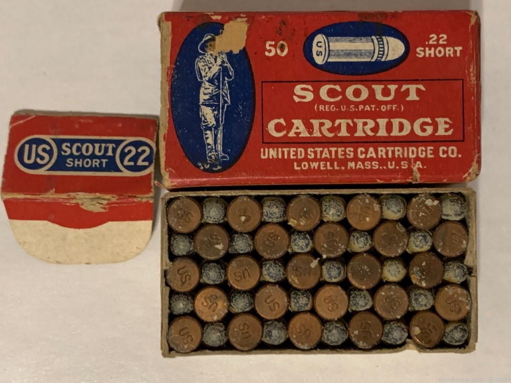 Super Rare! United States Cartridge Company 22 Short Scout-img-6