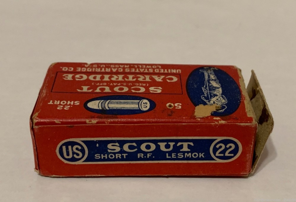 Super Rare! United States Cartridge Company 22 Short Scout-img-3