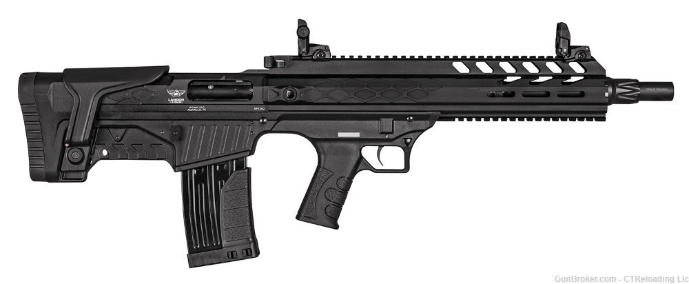 Landor Arms LDBPX9021218 BPX 902 12Ga 18.50" 5+1 2+1 Black PENNY AUCTION-img-1