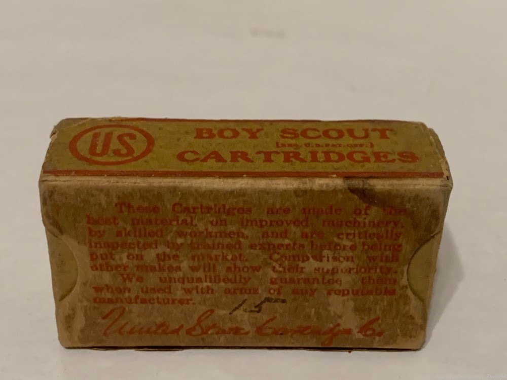 Scarce and Rare! United States Cartridge Co 22 Short Boy Scout -img-1