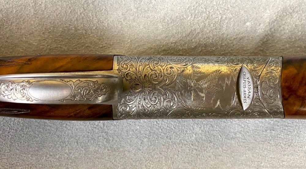 CHAPUIS FAISAN ARTISAN 12 GA 28" BBL ROUND ACTION 5A WALNUT ENGRAVED *USED*-img-12
