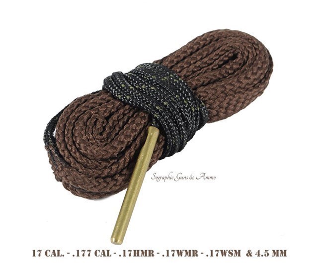 BORE SNAKE BORE CLEANING ROPE -17Cal.17 HMR.17 WMR &.17WSM  $4.50 SHIPPING-img-0