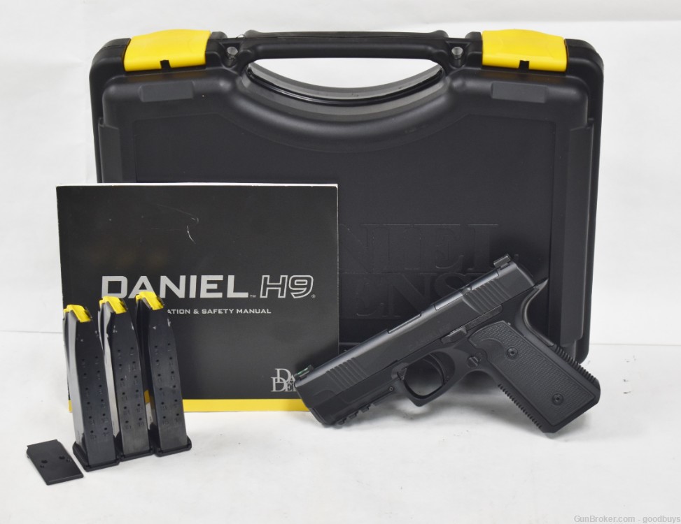 Daniel Defense Daniel H9 9mm 4.28" Black DLC Defense H9 3-MAGS LNIB SALE-img-0