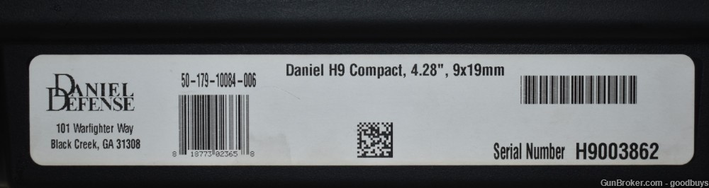 Daniel Defense Daniel H9 9mm 4.28" Black DLC Defense H9 3-MAGS LNIB SALE-img-18