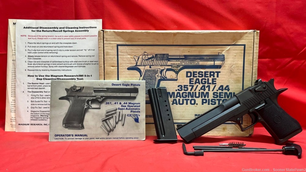 Magnum Research Desert Eagle 41 Mag 6.00" Semi-Auto Pistol IMI 1988-img-0