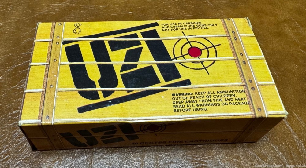 UZI IMI 9mm "Carbine Only” Vintage Ammo -img-1