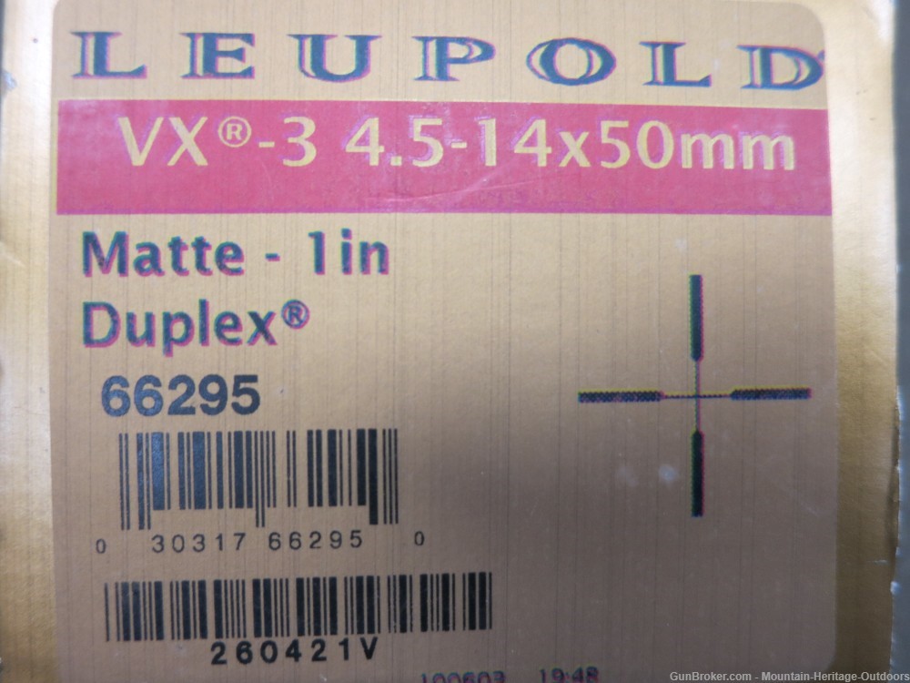 Leupold VX-3 VX3 4.5-14x50 Rifle Scope w/ Box -img-3
