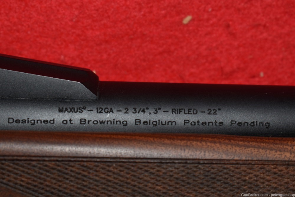 Browning Maxus Rifled Deer Gun 12 Ga, Like NEW! Penny START!-img-17