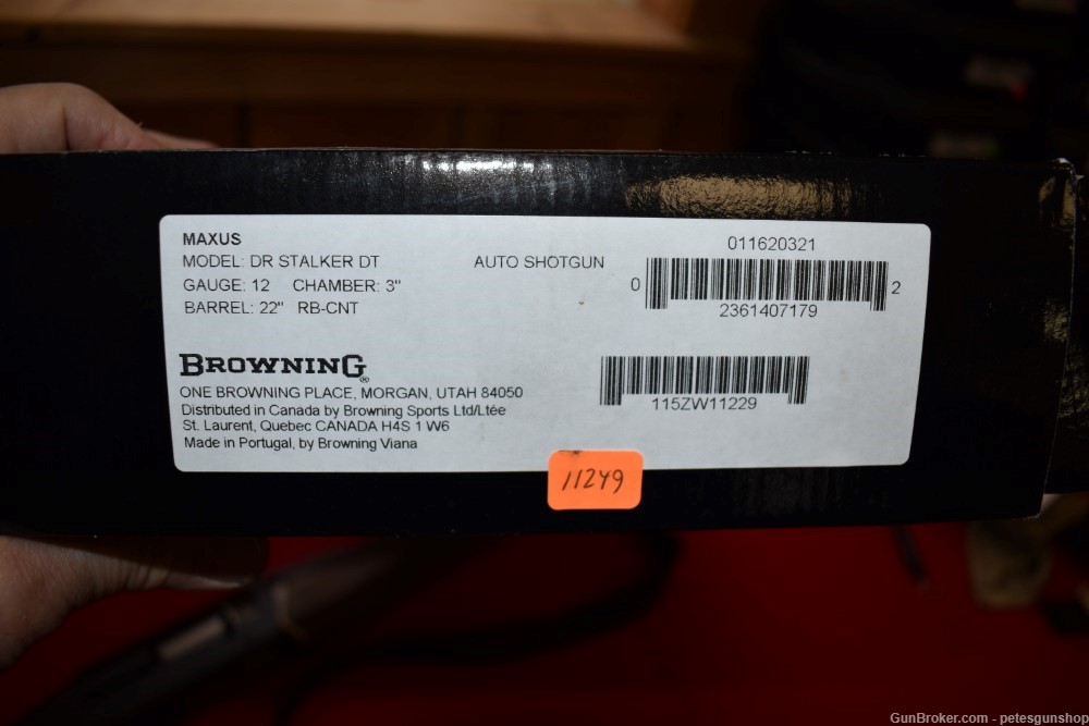 Browning Maxus Rifled Deer Gun 12 Ga, Like NEW! Penny START!-img-2