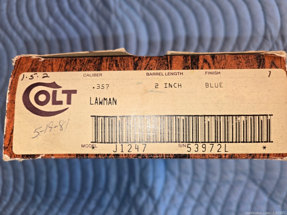 COLT LAWMAN BOX = ORIGINAL-img-0