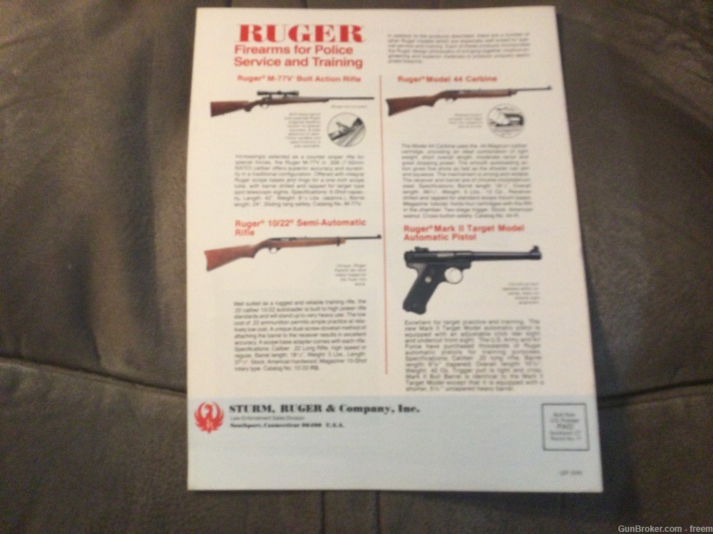 1984   RUGER  LAW  ENFORCEMENT  PRODUCTS-img-1