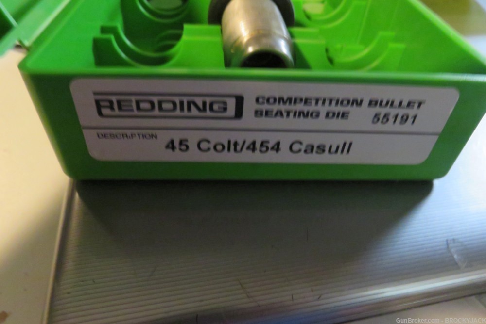 REDDING COMPETITION BULLET SEATING DIE 45LC/454 CASULL-img-0