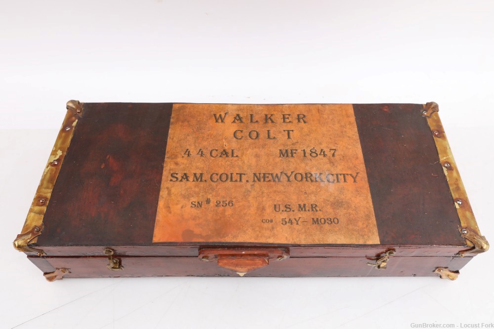 Colt Walker 1847 44 Cal Black Powder w/ Case AMAZING Italy NO FFL -img-4