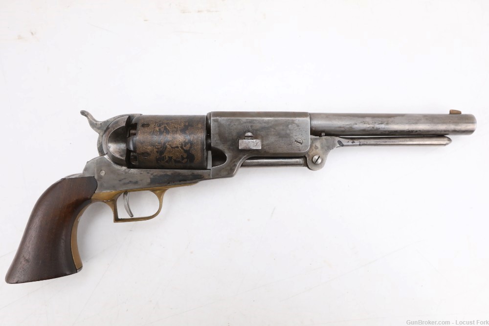 Colt Walker 1847 44 Cal Black Powder w/ Case AMAZING Italy NO FFL -img-6