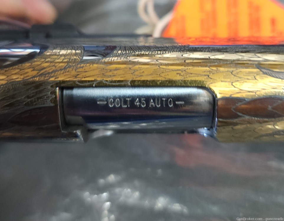 Colt TALO Dragon & Bright Polished SS 45ACP 5" Blued STUNNER Layaway-img-20