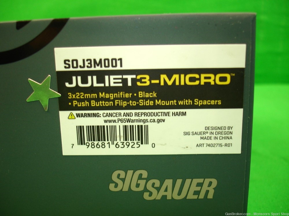 Sig Sauer Juliet 3 Micro - #SOJ3M001 - New - Free Ship No CC Fees-img-4