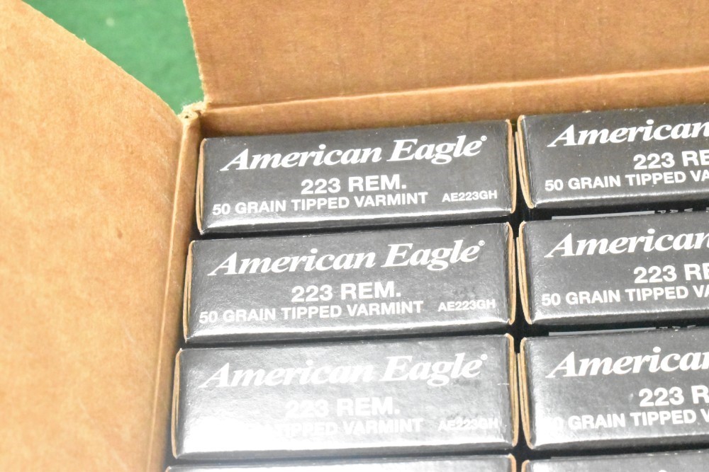 Federal American Eagle 223 50gr Tipped Varmint 500 rounds-img-1