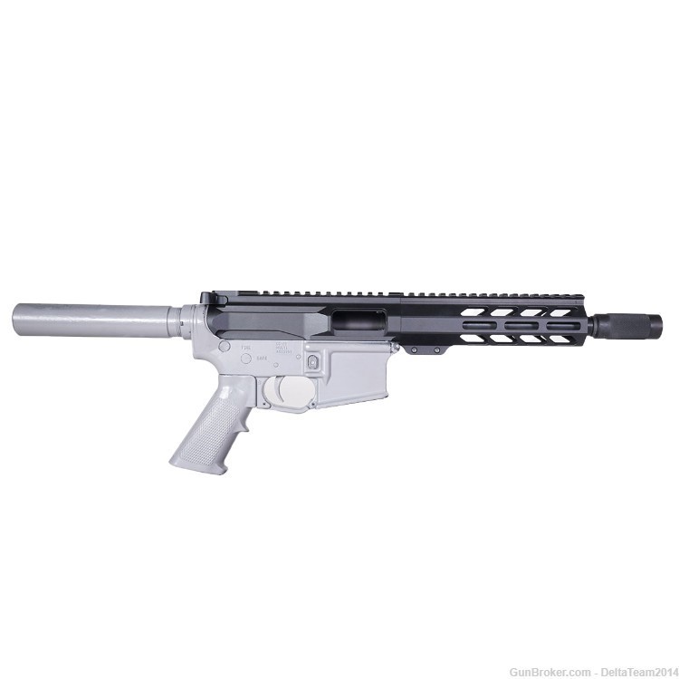 AR15 8" 10MM Pistol Complete Upper - Pistol Caliber Billet Upper Receiver-img-6