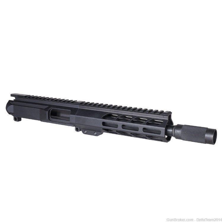 AR15 8" 10MM Pistol Complete Upper - Pistol Caliber Billet Upper Receiver-img-1