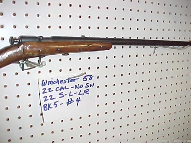 BK#5 Item 4 - Winchester Model 58 - 22 S-L-LR-img-2