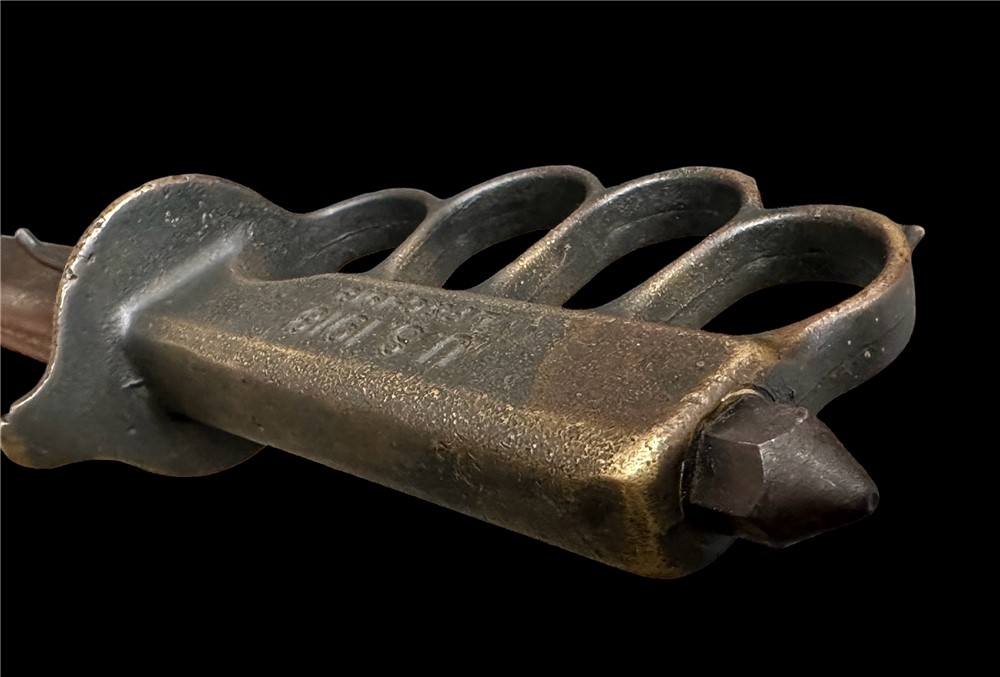 WW1 US 1918 LF&C Brass Knuckle Trench Knife pre WW2 WWII dagger fighting-img-14