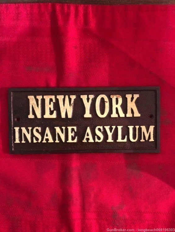 1920’s New York Insane Asylum Plaque (WW2 US, German, Japanese, Russian) -img-0