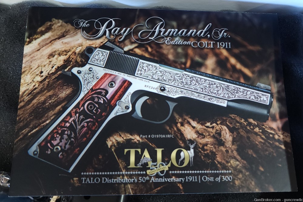 Colt TALO Ray Armand Jr Engraved 1911 45ACP o1970a1rfc 5" Layaway-img-6