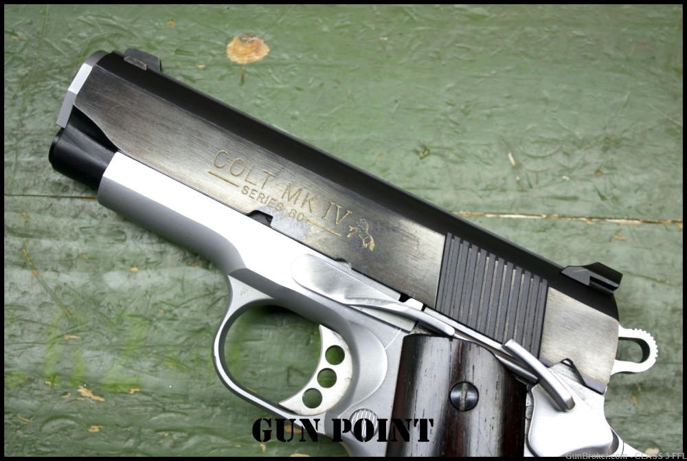 Colt 1911 Officers MK IV Series 80 45 ACP Bi-Tone SS *Penny* No Reserve !-img-5