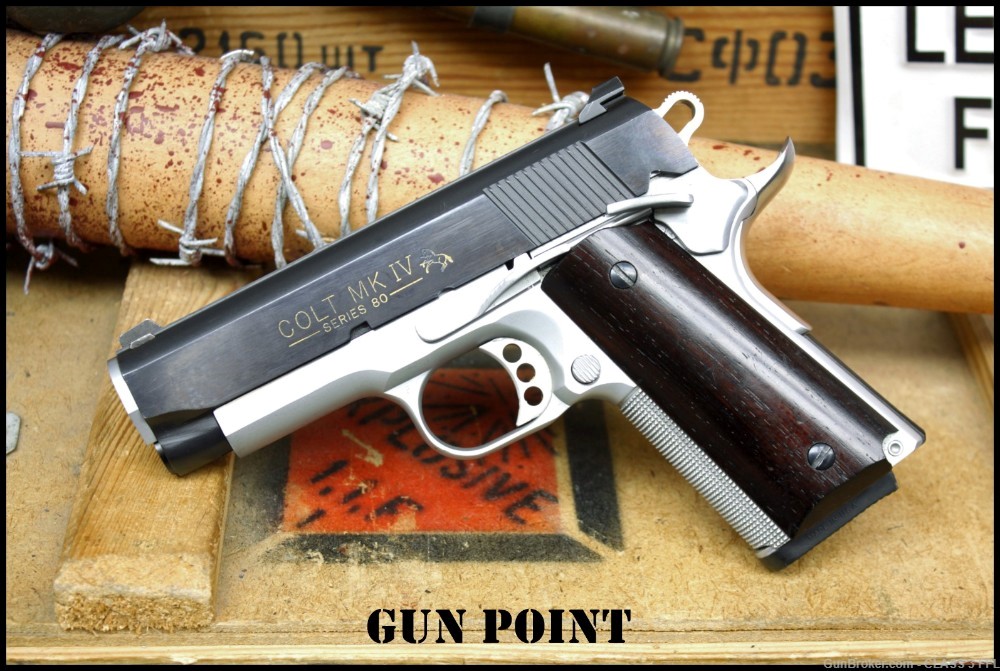 Colt 1911 Officers MK IV Series 80 45 ACP Bi-Tone SS *Penny* No Reserve !-img-31
