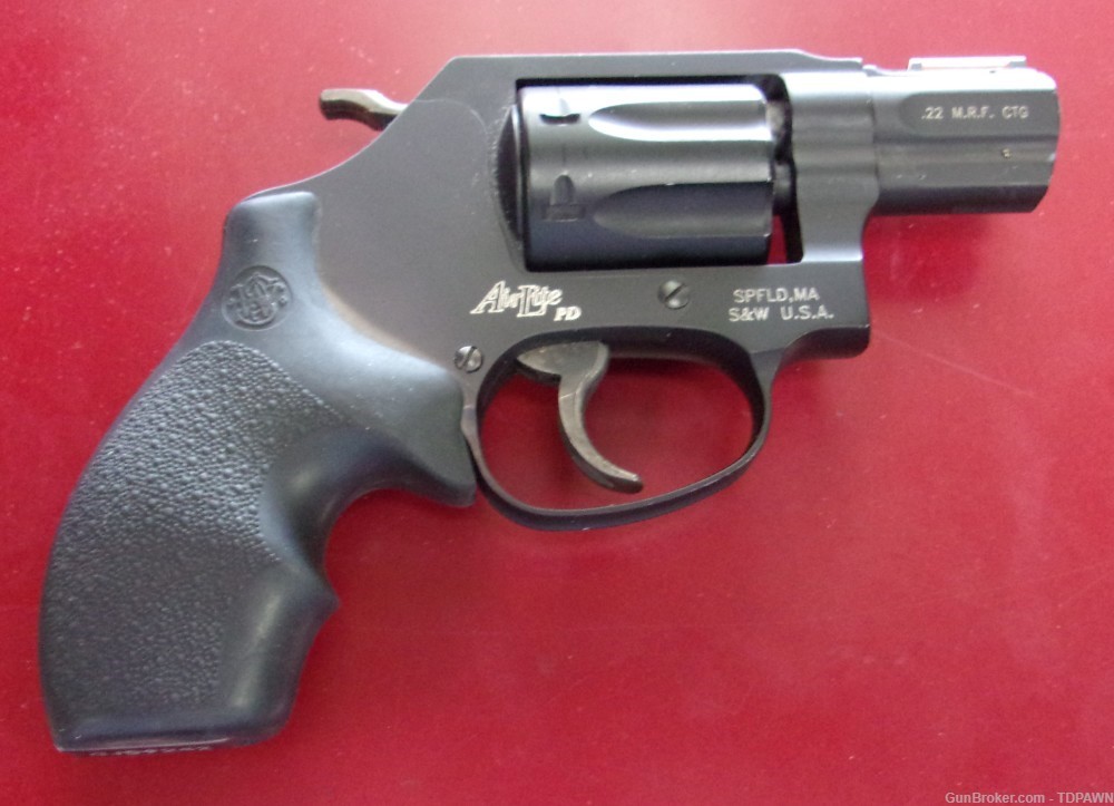 S&W 351PD AirLite PD .22 M.R.F. CTG 22 Magnum Revolver With Case Paperwork -img-3