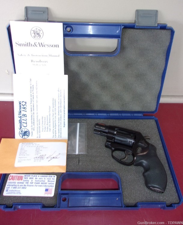 S&W 351PD AirLite PD .22 M.R.F. CTG 22 Magnum Revolver With Case Paperwork -img-0