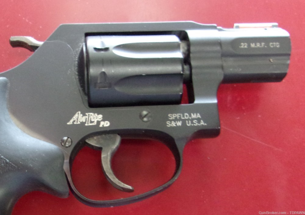 S&W 351PD AirLite PD .22 M.R.F. CTG 22 Magnum Revolver With Case Paperwork -img-2